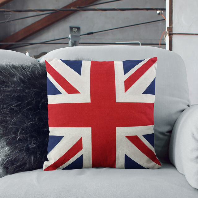 Union Jack Flag Pillow Cover with Rectangle Multi Sizes