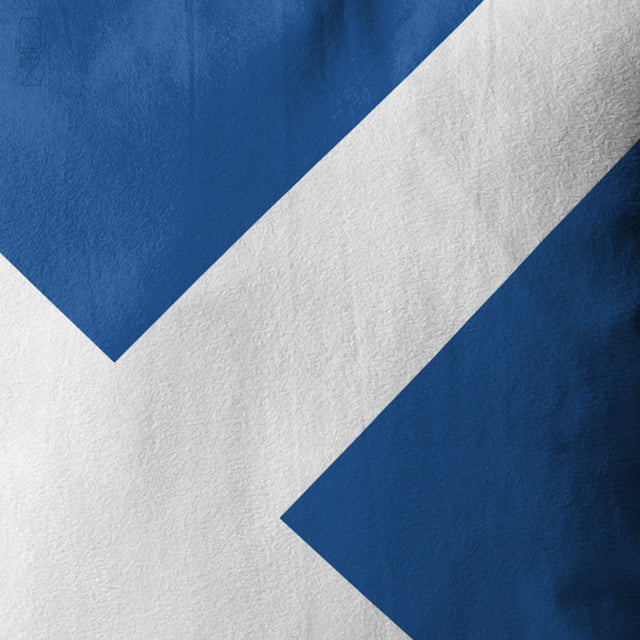 Scottish Saltire Square Cushion Cover - Classic Blue & White Scotland Flag