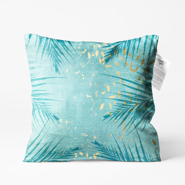 Tropical Themes on the Green Cushion Cover
