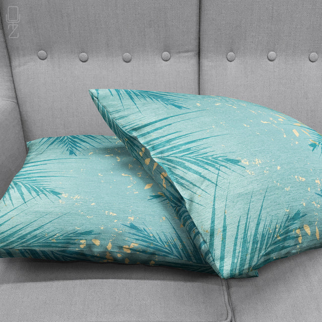 Tropical Themes on the Green Cushion Cover