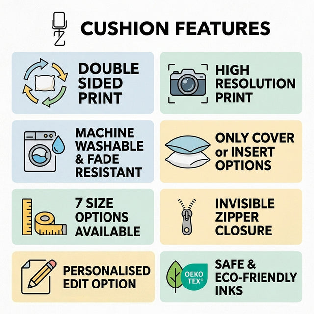 Personalised Cushion Cover from Soft Velvet Fabric