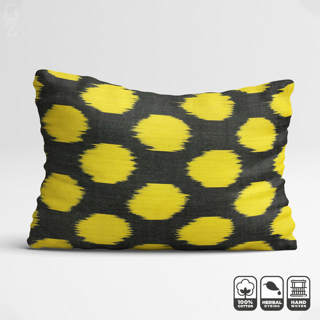 Bumble Bee Handwoven Pillow Cover