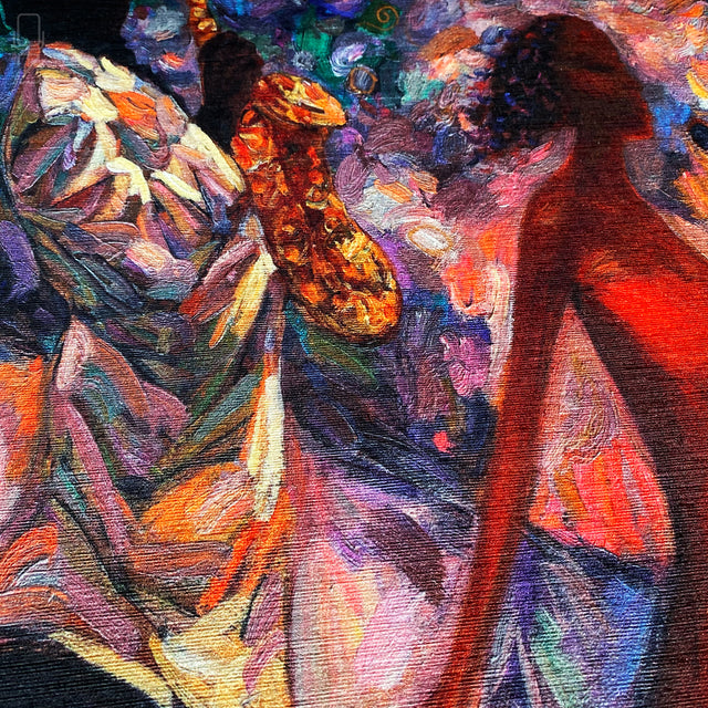 Abstract Jazz Oil Painting Cushion Cover