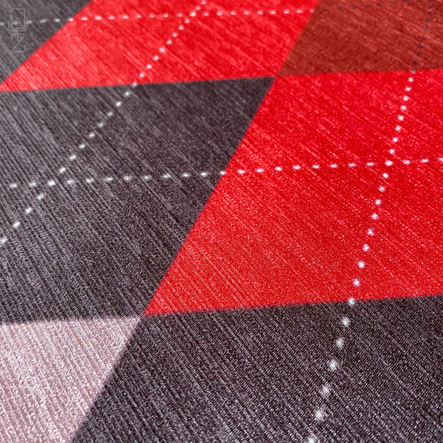 Diamond Pattern Pillow Cover with Warm Colours