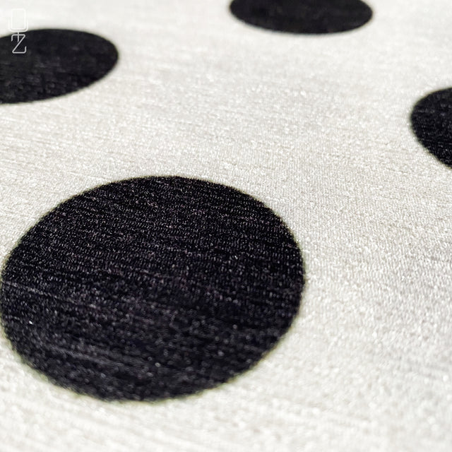 Black & White Polka Dot Pattern Cushion Cover