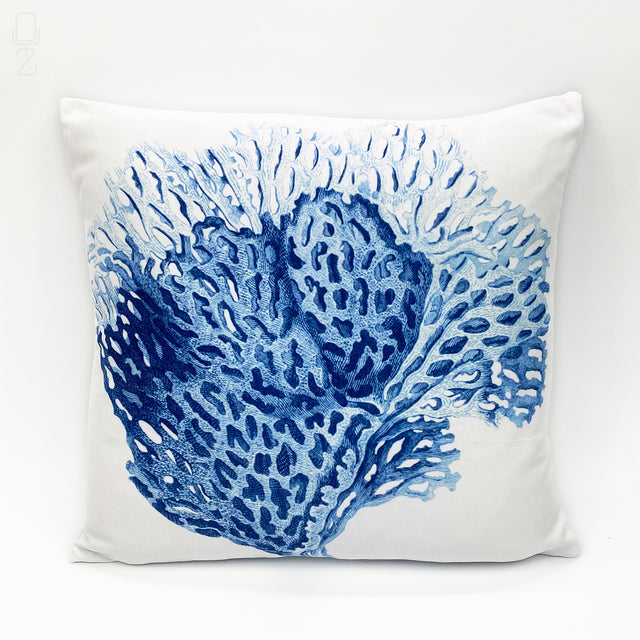 Blue Coral Reef Theme Decorative Cushion Cover
