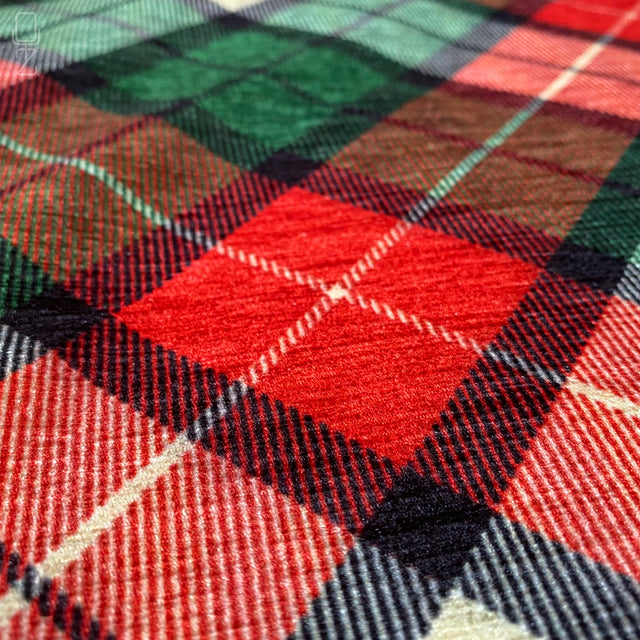 Plaid Pattern Red & Green Xmas Pillow Cover