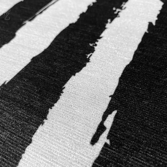 Striped Black & White Decorative Cushion Cover