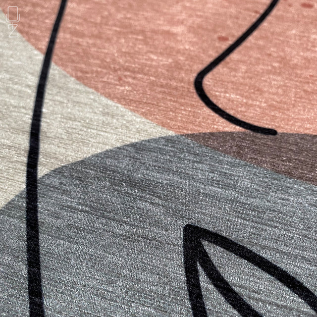 Abstract Face Pattern Pillow Cover