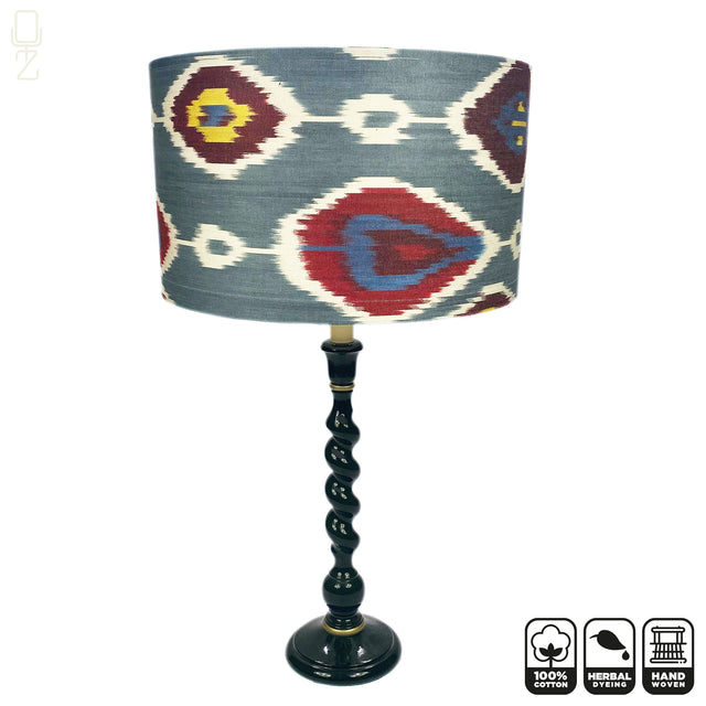 Grey Ikat Lampshade from Cotton
