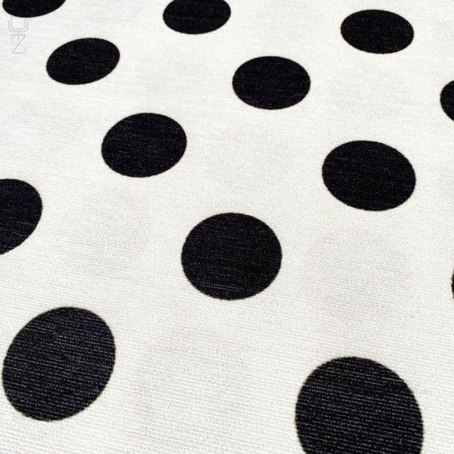 Black & White Polka Dot Pattern Cushion Cover