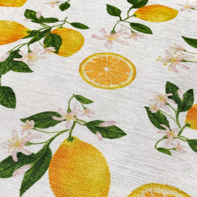 Lemons & Floral Pattern Cushion Cover