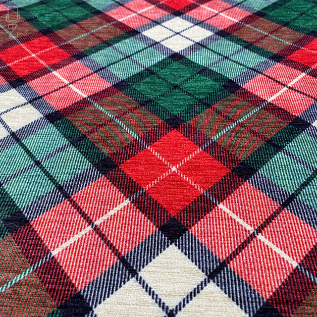 Plaid Pattern Red & Green Xmas Pillow Cover