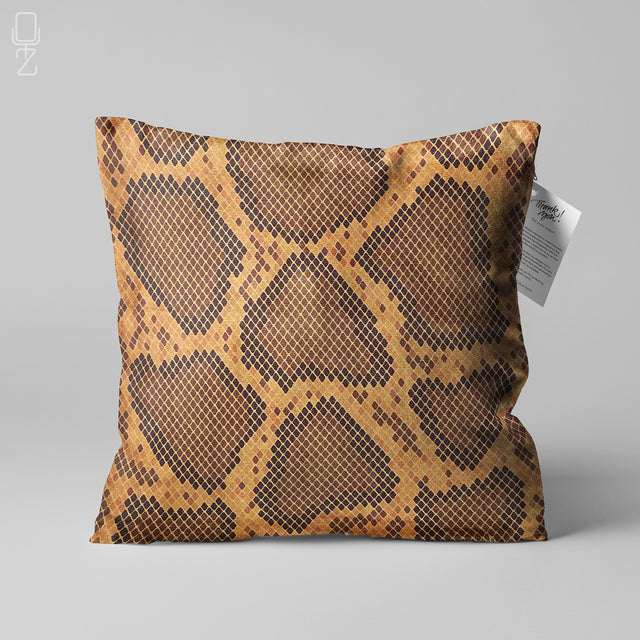 Snake Skin Pattern Cushion Cover
