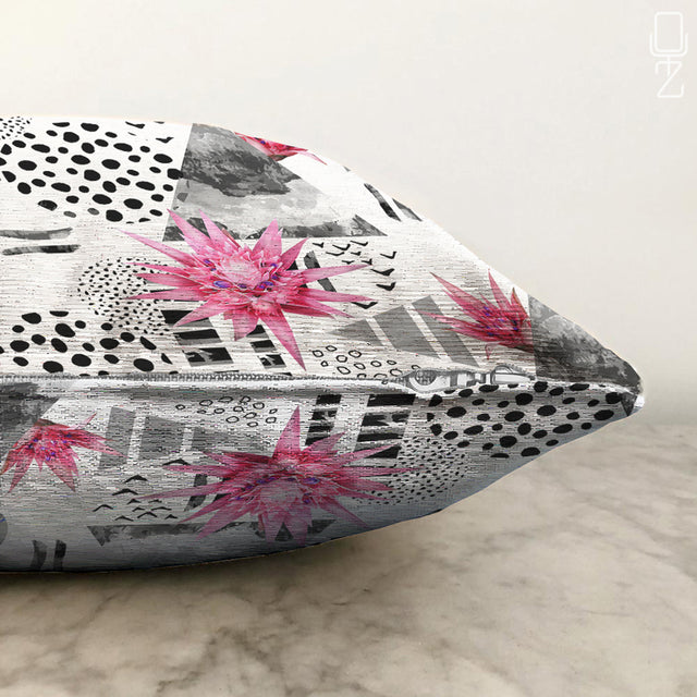 Pink Lotus Flowers Decorative Cushion Cover