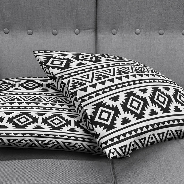 Aztec Black & White Pillow Cover