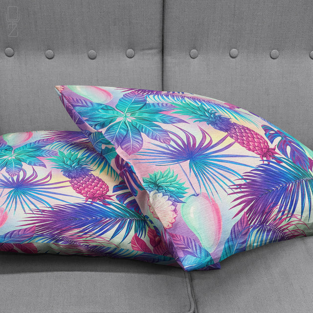 Mango and Pineapple Theme Cushion Cover