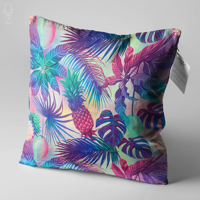 Mango and Pineapple Theme Cushion Cover