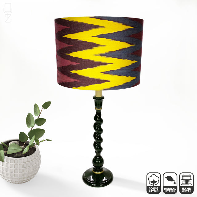 Multicoloured Zig Zag Ikat Lampshades