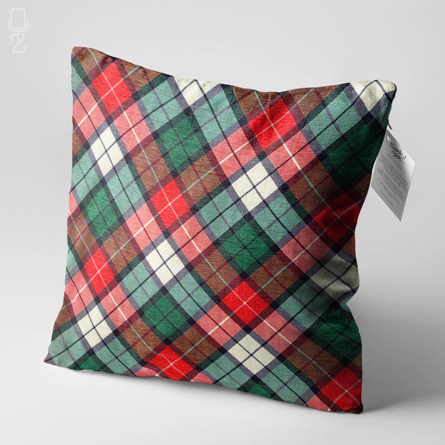 Plaid Pattern Red & Green Xmas Pillow Cover