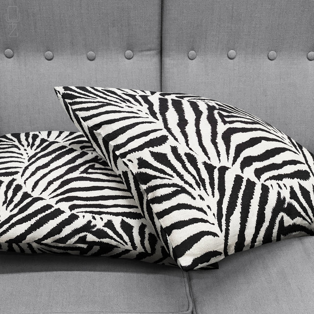 Zebra Pattern Black & White Cushion Covers