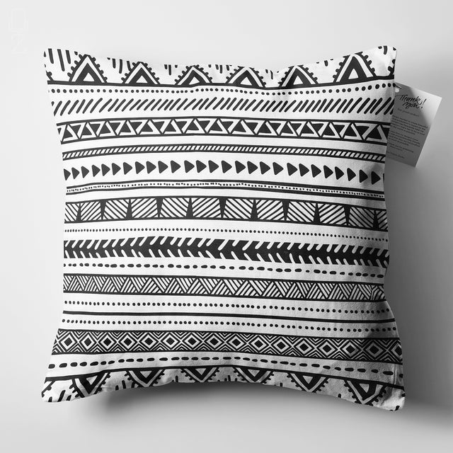 Black & White Cushion Cover from Ethnic Patterns