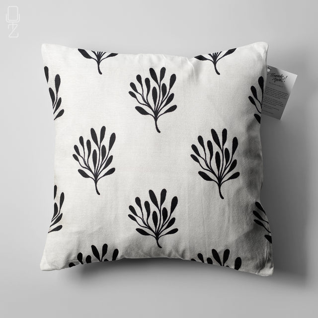 Black & White Floral Pattern Cushion Covers