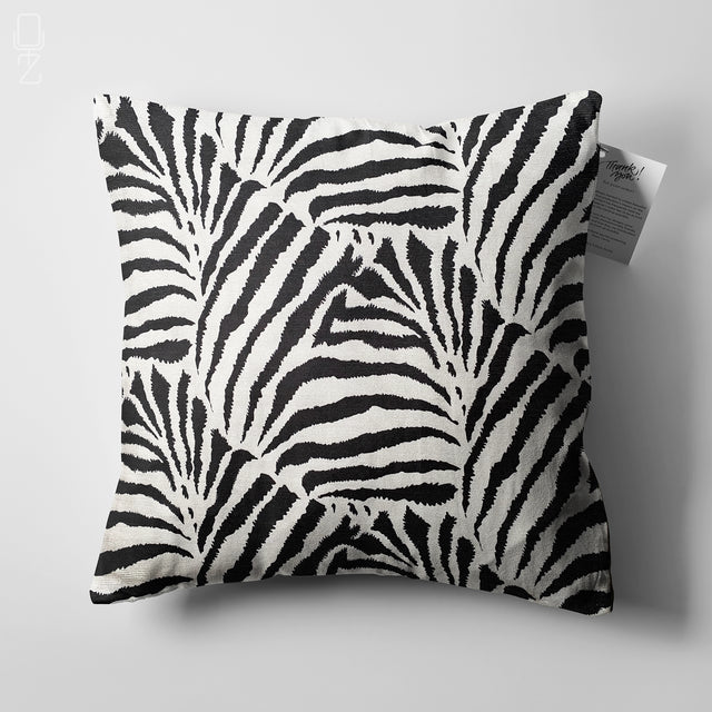 Zebra Pattern Black & White Cushion Covers
