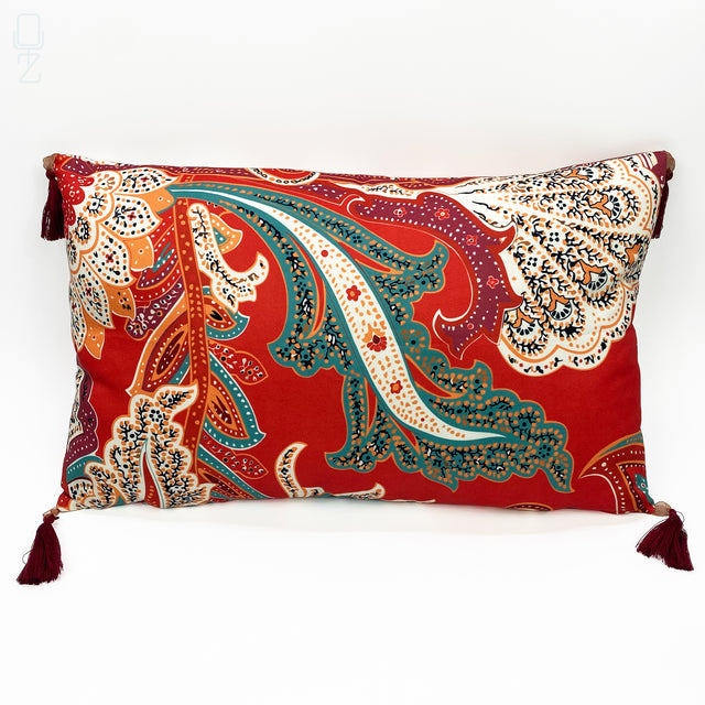 Ethnic Red & Green Bohemian Cushion Cover