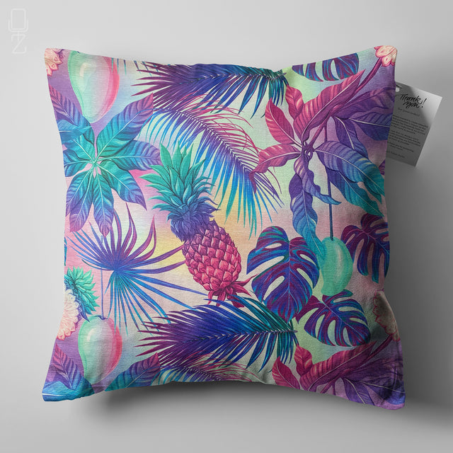 Mango and Pineapple Theme Cushion Cover