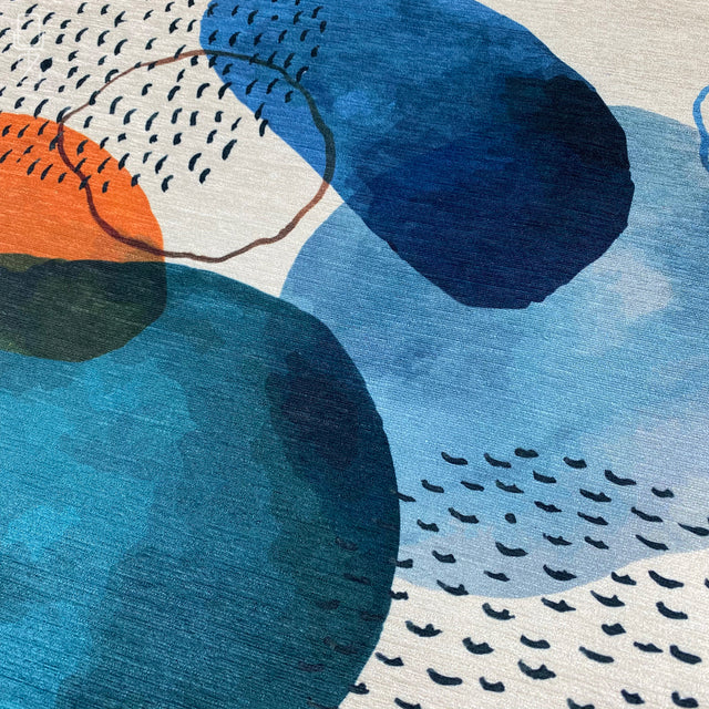 Ivory Pillow Cover with Watercolour Patterned