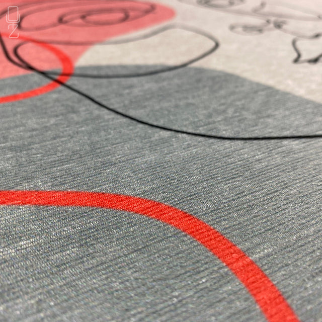 Abstract Face Pattern Pillow Cover