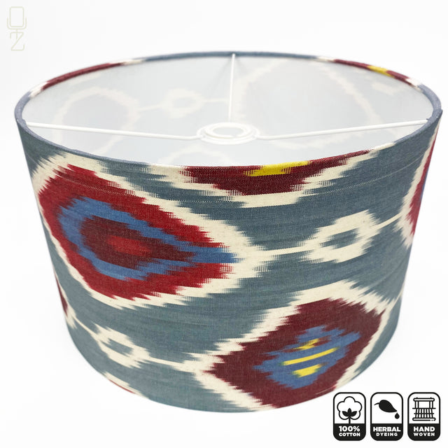 Grey Ikat Lampshade from Cotton