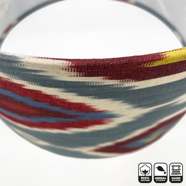 Grey Ikat Lampshade from Cotton
