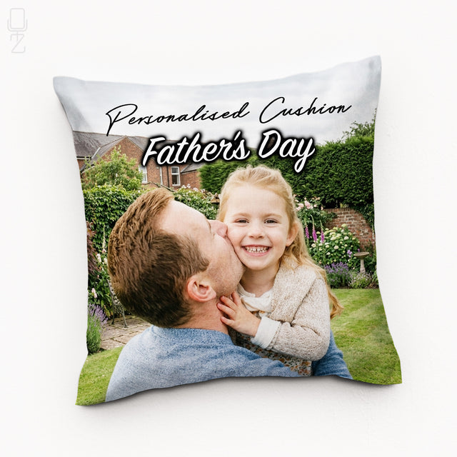 Personalised Photo Cushion Cover – Custom Father’s Day Gift