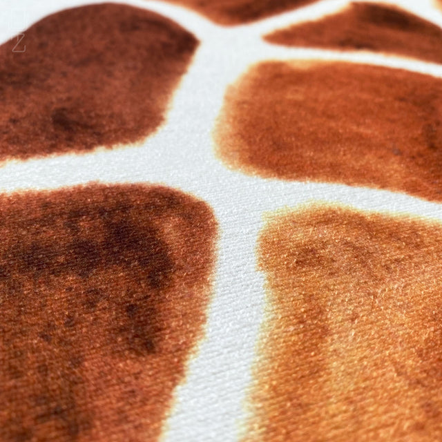 Giraffe Print Soft Chenille Cushion Cover: Double Sided