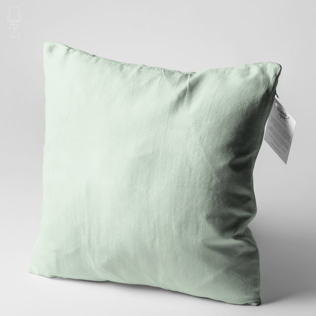 Plain Mint Cushion Cover with Double Sided Printing