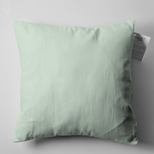 Plain Mint Cushion Cover with Double Sided Printing