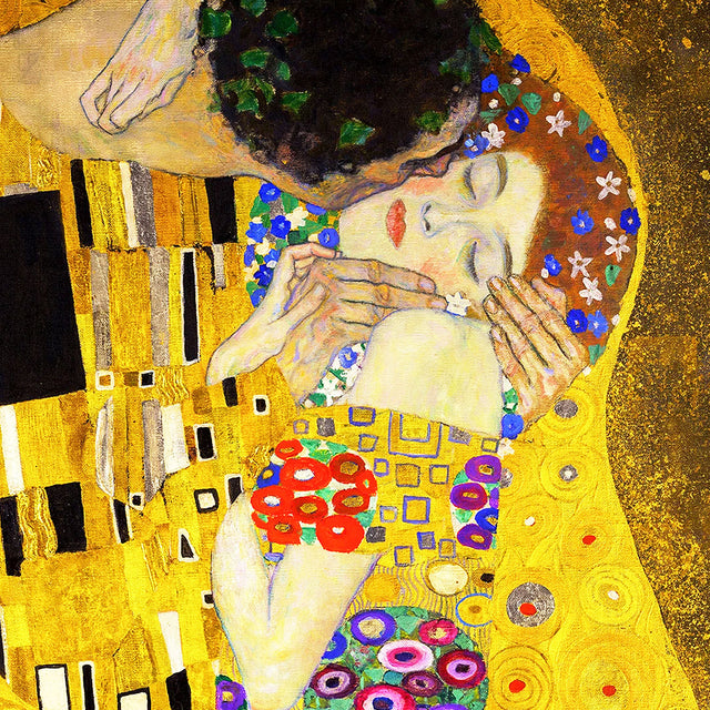 The Kiss by Gustav Klimt – Artistic Masterpiece Chenille Cushion Cover