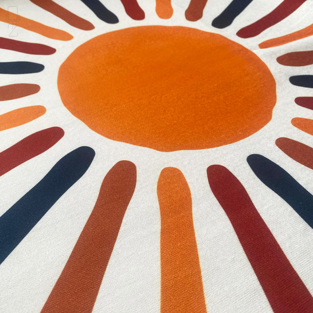 Multicoloured Sun Themed Cushion Cover