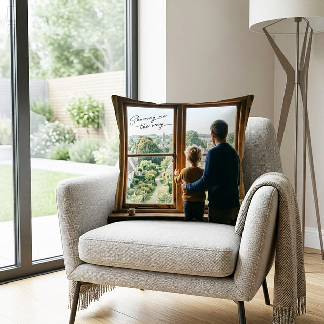 Personalised Photo Cushion Cover – Custom Father’s Day Gift