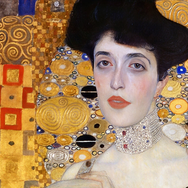 Klimt Adele Bloch-Bauer Cushion Cover - The Woman in Gold Luxury Art Pillow