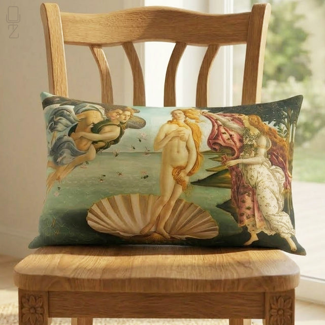 The Birth of Venus Velvet Cushion Cover - Sandro Botticelli Art Pillow