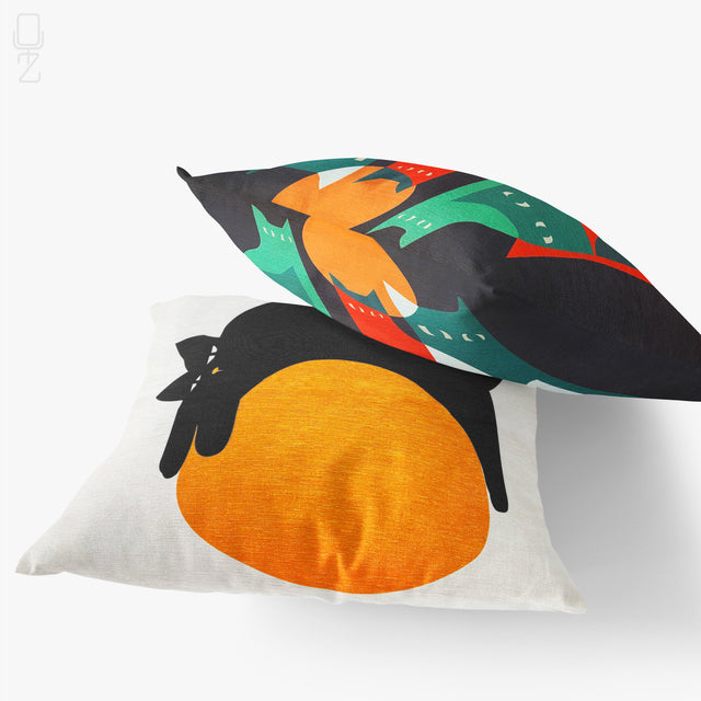 Set of 2 Abstract Cats Throw Pillow Covers