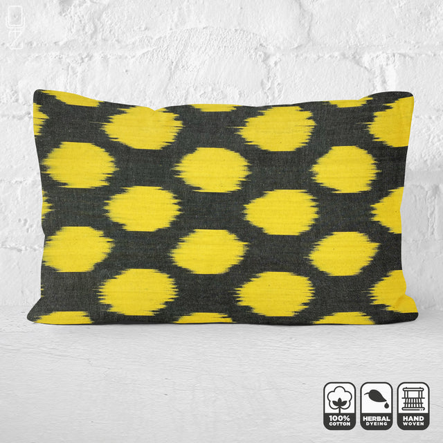 Bumble Bee Handwoven Pillow Cover