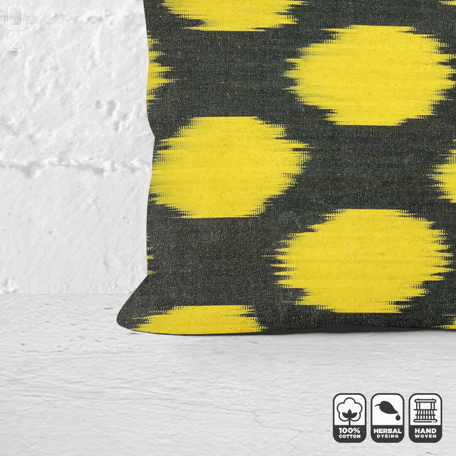 Bumble Bee Handwoven Pillow Cover