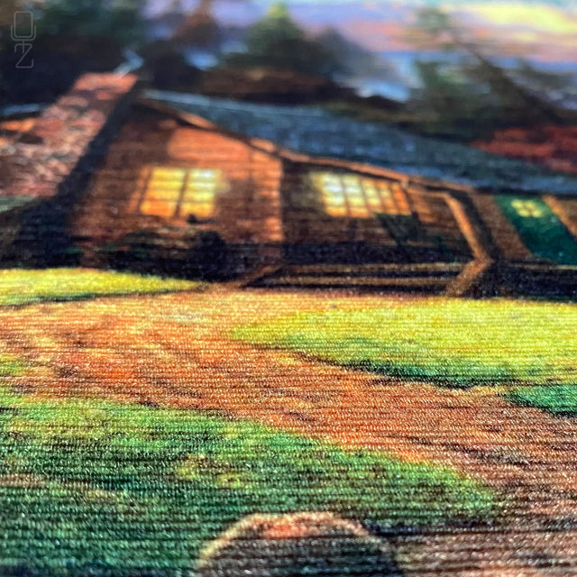 Cushion Cover with Chalet View by the Lake