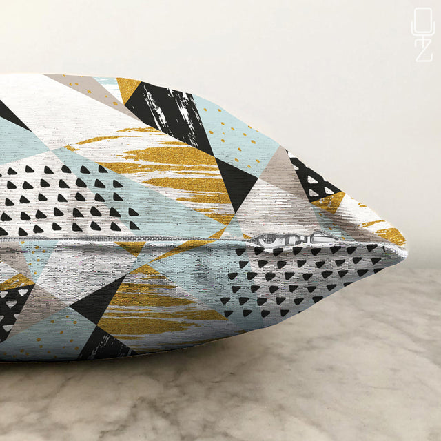 Cushion Cover Multicolour Geometric Pattern