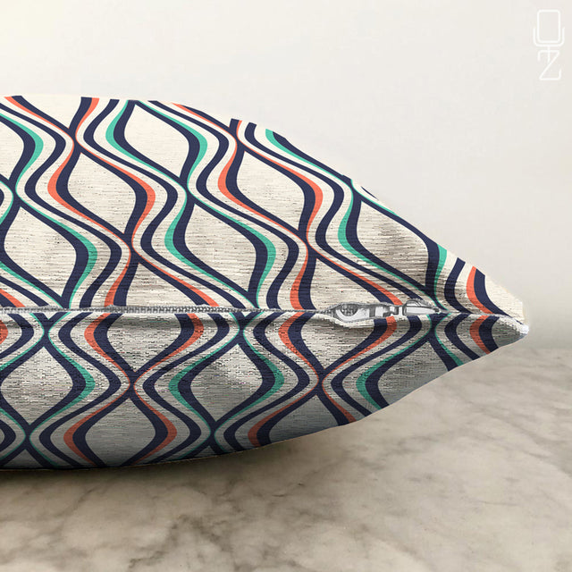 Cushion Cover with Colorful Geometric Pattern