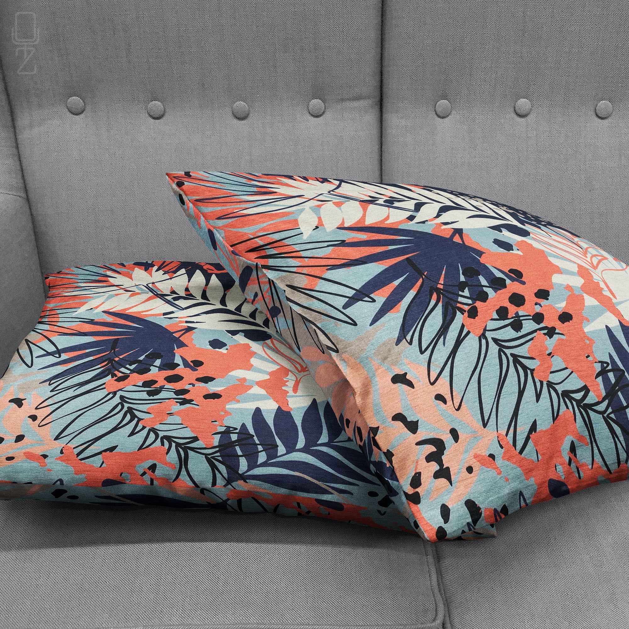 Pink and best sale navy cushions